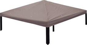 vidaXL Κάλυμμα Γκαζebo Taupe 300 x 300 cm Πολυεστέρας και Χάλυβας