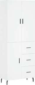 vidaXL Ντουλάπι Λευκό 69,5x34x180 εκ. από Επεξεργασμένο Ξύλο
