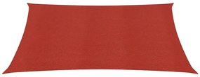 Πανί Σκίασης Κόκκινο 3,6 x 3,6 μ. από HDPE 160 γρ./μ² - Κόκκινο
