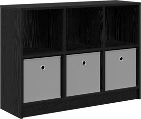 vidaXL Πλαϊνό γραφείο Μαύρη Οξυά 88,5 x 27,5 x 63,5 εκ