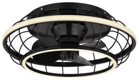 Ανεμιστήρας Οροφής LED 30W Μαύρο Dimmable Linay 03637 Globo Lighting-3637-Μαύρο 03637