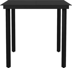 vidaXL Σετ Τραπεζαρίας Κήπου 5 Τεμαχίων Μαύρο