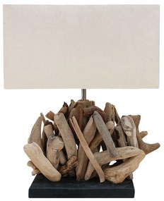 ΕΠΙΤΡΑΠΕΖΙΟ ΟΡΘΟΓΩΝΙΟ ΦΩΤΙΣΤΙΚΟ TWIGGY HM4424 DRIFTWOOD & ΛΕΥΚΟ ΚΑΠΕΛΟ 35x14x50Υεκ. - 0512255 - HM4424