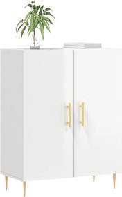 vidaXL Ντουλάπι Γυαλιστερό Λευκό 69,5x34x90 εκ. Επεξεργασμένο Ξύλο