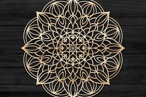 Σετ των 2 Intra απο ξύλο plywood 3mm-4mm πάχος 3D Mandala για Cricut Δίασταση 30x30 cm INTRAFABR-73705156