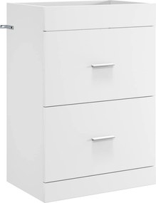 vidaXL Ντουλάπι Κάτω από τον Νιπτήρα Λευκό 56 x 37,5 x 81 εκ