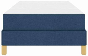 vidaXL Κρεβάτι με ελατήρια Μπλε και άσπρο 100 x 200 cm Pěna