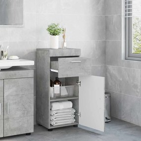 vidaXL Ντουλάπι Μπάνιου TULUM Γκρι σκυροδέματος 37 x 31.5 x 82 εκ