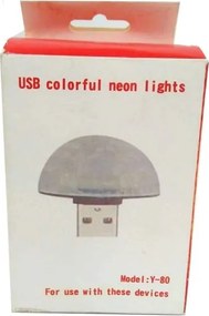 Φωτάκι φωτορυθμικό USB LED πολύχρωμο - Y-80 - 759611
