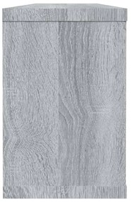 Ραφιέρες Τοίχου Κύβος 4 τεμ Γκρι Sonoma 60x15x23 εκ. Επεξ. Ξύλο - Γκρι