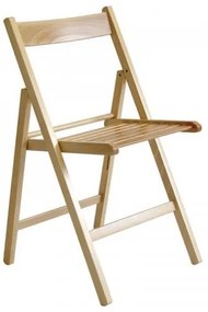 EXTRA Βοηθητική Καρέκλα Πτυσσόμενη, Ξύλο Οξιά Απόχρωση Φυσικό Ε416,1