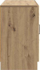 vidaXL Πλαϊνό γραφείο Artisan Δρυς 89 x 34,5 x 57 εκ.