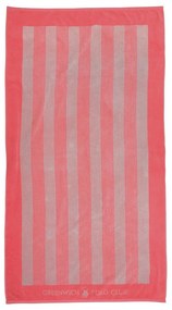 Πετσέτα Θαλάσσης 3887 Coral-Ecru Greenwich Polo Club Θαλάσσης 90x170cm 100% Cotton