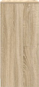 vidaXL Παπουτσοθήκη Sonoma Δρυς 29,5x34x76 εκ. από Επεξεργασμένο Ξύλο