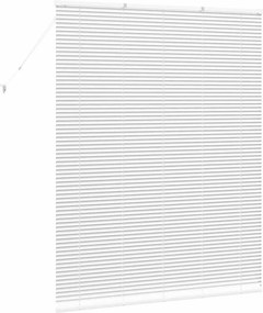 vidaXL Βενετσιάνικες Ρόδες Λευκό 175 x 140 εκ. Αλουμίνιο