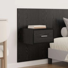 vidaXL Κεφαλή κρεβατιού με κομοδίνο 3 pcs Μαύρη Οξυά