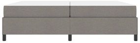 vidaXL Κρεβάτι με ελατήρια Ταμπά και Μαύρο 200 x 200 cm
