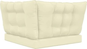 vidaXL Μαξιλάρι Καναπέ Εξωτερικού Χώρου 3 pcs Κρεμ Πολυεστέρας