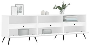 vidaXL Έπιπλο Τηλεόρασης Λευκό 150x30x44,5 εκ. Επεξεργασμένο Ξύλο