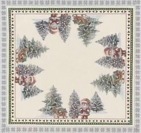 Χριστουγεννιάτικο Τραπεζομάντηλο Λινό XTRA12 - 140x140