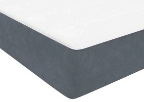 BOX SPRING ΚΡΕΒΑΤΙ ΜΕ ΣΤΡΩΜΑ ΣΚΟΥΡΟ ΓΚΡΙ 100X220 ΕΚ. ΒΕΛΟΥΔΙΝΟ 3316342