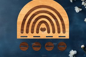 Σετ των 2 Intra απο ξύλο plywood 3mm-4mm πάχος Φιόγκος Ξύλινο Νηπιαγωγείο Κοπή Δίασταση 15x15 cm INTRAFABR-120626980