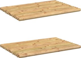 vidaXL Πατάκια Μπάνιου 2 τεμ. 50x35 εκ. από Μπαμπού