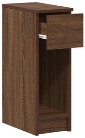 vidaXL Κομοδίνο με συρτάρι Καφέ Δρυς 20x36x60 εκ.