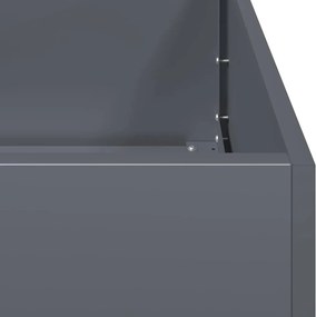 vidaXL Ζαρντινιέρα Ανθρακί 40x80x80 εκ. από Χάλυβα