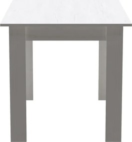 Τραπέζι Manka pakoworld σε λευκή απόχρωση 110x80x77εκ