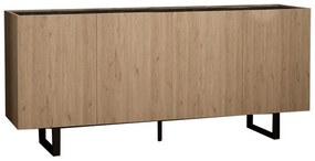 Μπουφές Kioubo μελαμίνης oak-μαύρο 180x42x80εκ 180x42x80 εκ.