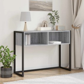 vidaXL End Table Γκρίζο Σονομα 100 x 36 x 75 εκ. Επεξεργασμένο ξύλο