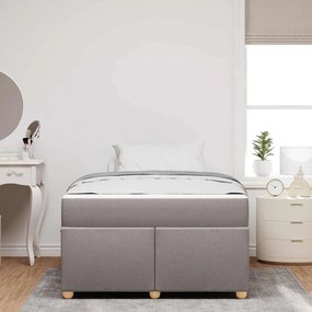 vidaXL Σκελετός Κρεβατιού Taupe 120 x 200 cm ύφασμα