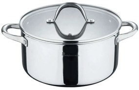 Κατσαρόλα Hi-Tech BGMP001625 Φ24x12cm Inox Bergner 24cm Ατσάλι, Αλουμίνιο