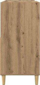 vidaXL Βάση πικάπ Artisan Δρυς 82 x 39,5 x 82,5 εκ Επεξεργασμένο Ξύλο