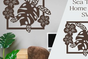 Intra απο ξύλο plywood 3mm-4mm πάχος – Διακόσμηση σπιτιού Sea Turtle I Sea Animals Δίασταση  20x20 cm INTRAFABR-74401705