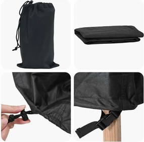 vidaXL Κάλυμμα επίπλων Μαύρο