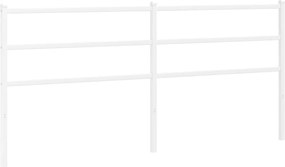 vidaXL Ανταλλακτικό κεφαλάρι Λευκό 200 εκ. Μεταλλικό