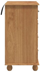 vidaXL Συρταριέρα ASKIM Καφέ 45.8 x 40 x 79 εκ. Μασίφ ξύλο πεύκου