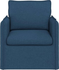 vidaXL Καναπές 60cm Μπλε Μέταλλο