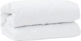 vidaXL Κουβέρτα 2 σε 1 Λευκό 240 x 220 cm Πολυεστέρας