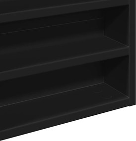 vidaXL Ραφιέρα Μαύρη 60x8,5x58 εκ. από Επεξεργασμένο Ξύλο