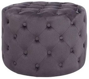 Σκαμπό Kassie Chesterfield HM8406.01 Γκρι Φ60x43cm Fabric