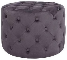 Σκαμπό Kassie Chesterfield HM8406.01 Γκρι Φ60x43cm ΥΦΑΣΜΑ