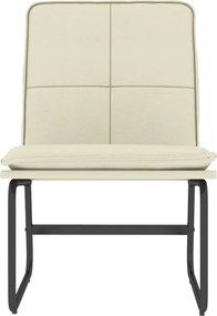 vidaXL Πολυθρόνα Κρεμ 54 x 75 x 76 εκ. από Συνθετικό Δέρμα