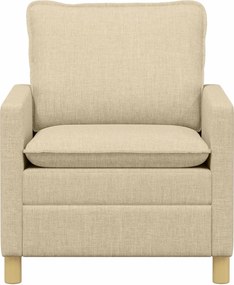 vidaXL Καναπές Κρεμ 76 x 81 x 87,5 εκ Ύφασμα