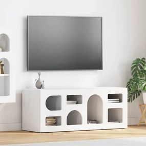 vidaXL Ντουλάπι TV ELST 100 x 35 x 40 εκ Λευκό Επεξεργασμένο ξύλο