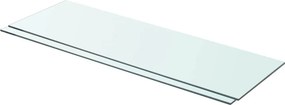 vidaXL Ράφια Πάνελ 2 τεμ. Διάφανα 80 x 25 εκ. Γυάλινα