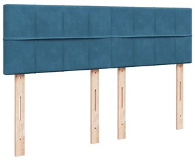 ΚΡΕΒΑΤΙ BOXSPRING ΜΕ ΣΤΡΩΜΑ ΜΠΛΕ 160X200 ΕΚ. ΒΕΛΟΥΔΙΝΟ 3290086