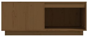 vidaXL Τραπεζάκι Σαλονιού Καφέ Μελί 100x101x40,5 εκ. Μασίφ Ξύλο Πεύκου